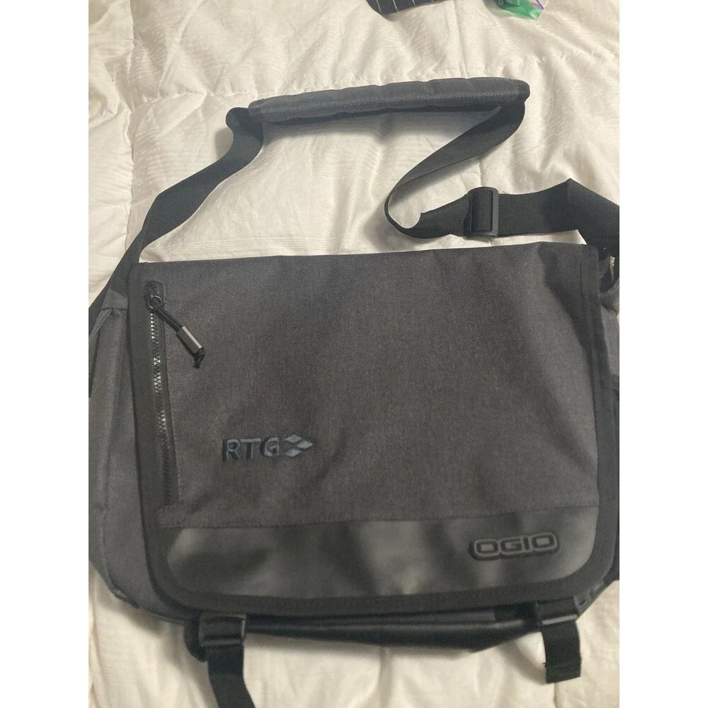 Ogio Laptop Computer Messenger Bag Gray 16